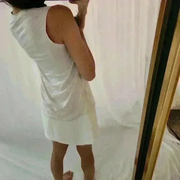 Athleta Tank Top light pink cream white running yoga gym Sleeveless crewneck - Picture 3 of 9